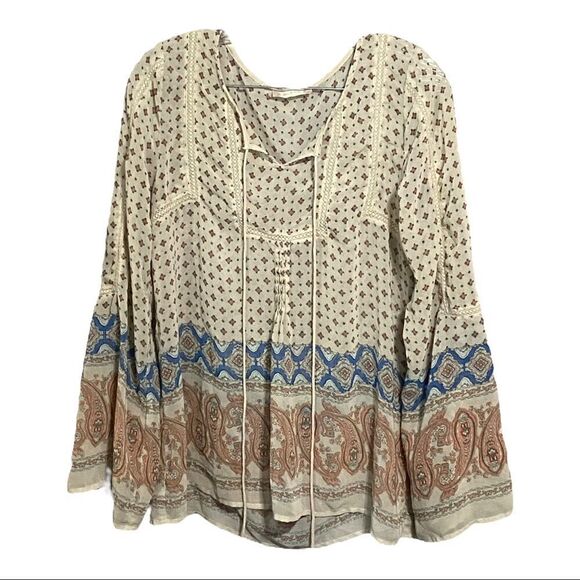 𝅺ALTAR’D State semi sheer boho top size L - Picture 5 of 10